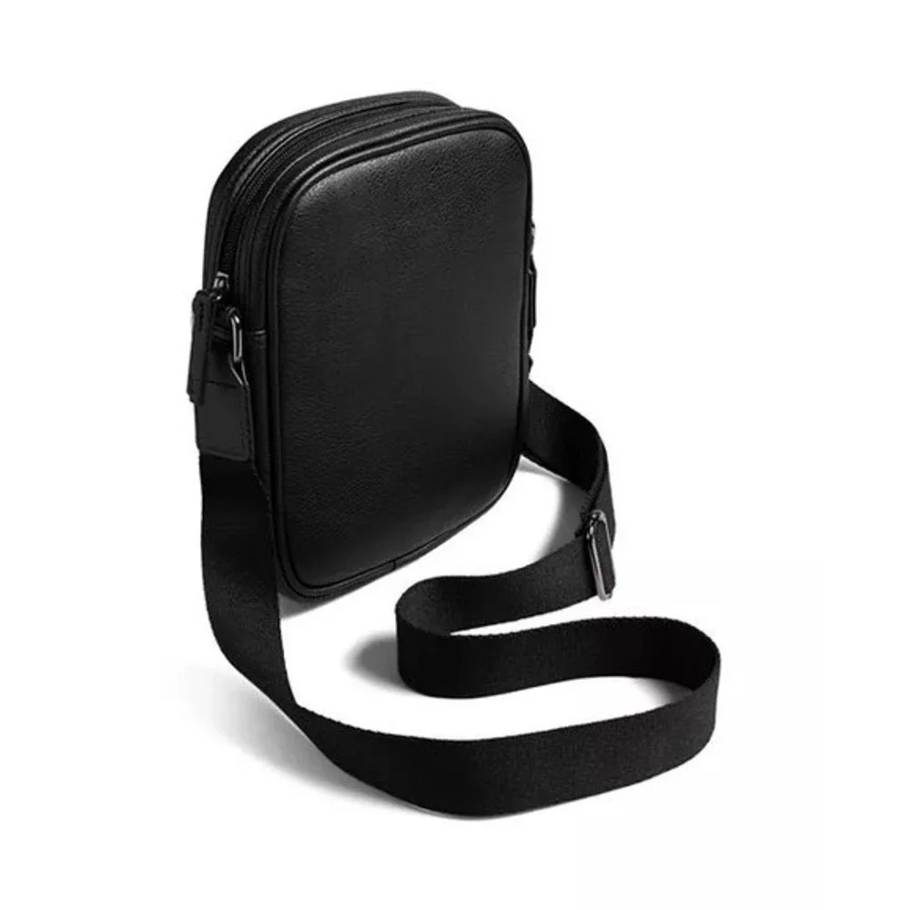 Ted Baker Waydon House Check Black Crossbody Flight Bag Like‎ New